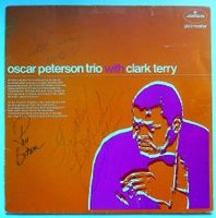 Oscar Peterson with Clark Terry,  signierte LP