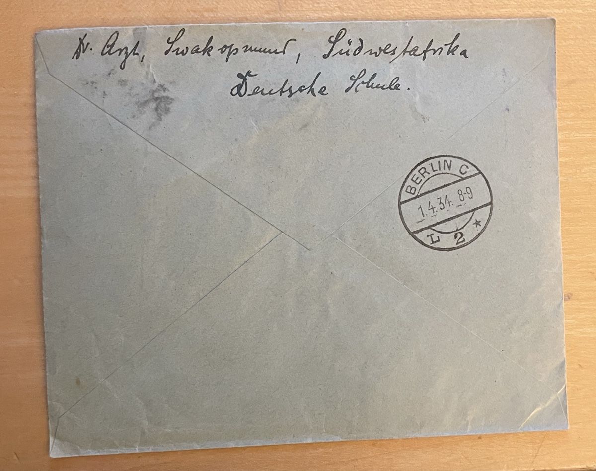 Buste & buste per spedizione: Südwestafrika Brief mit Flugpostempel – Usato da Thun venduto da Thunersee2 1