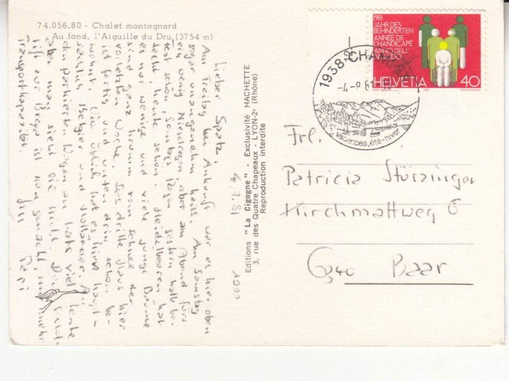 Cartoline postali: Champex 1981 – Usato da Bürglen TG venduto da StampGraf 1