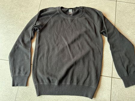 Pull léger printemps noir gr. 146 - 152