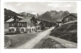 Saanenmöser (BE) Dorfstrasse - ESSO Tanksäule - um 1930