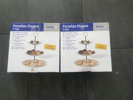 Porzellan Etagen 3-lagig 2 Stk. Westside neu