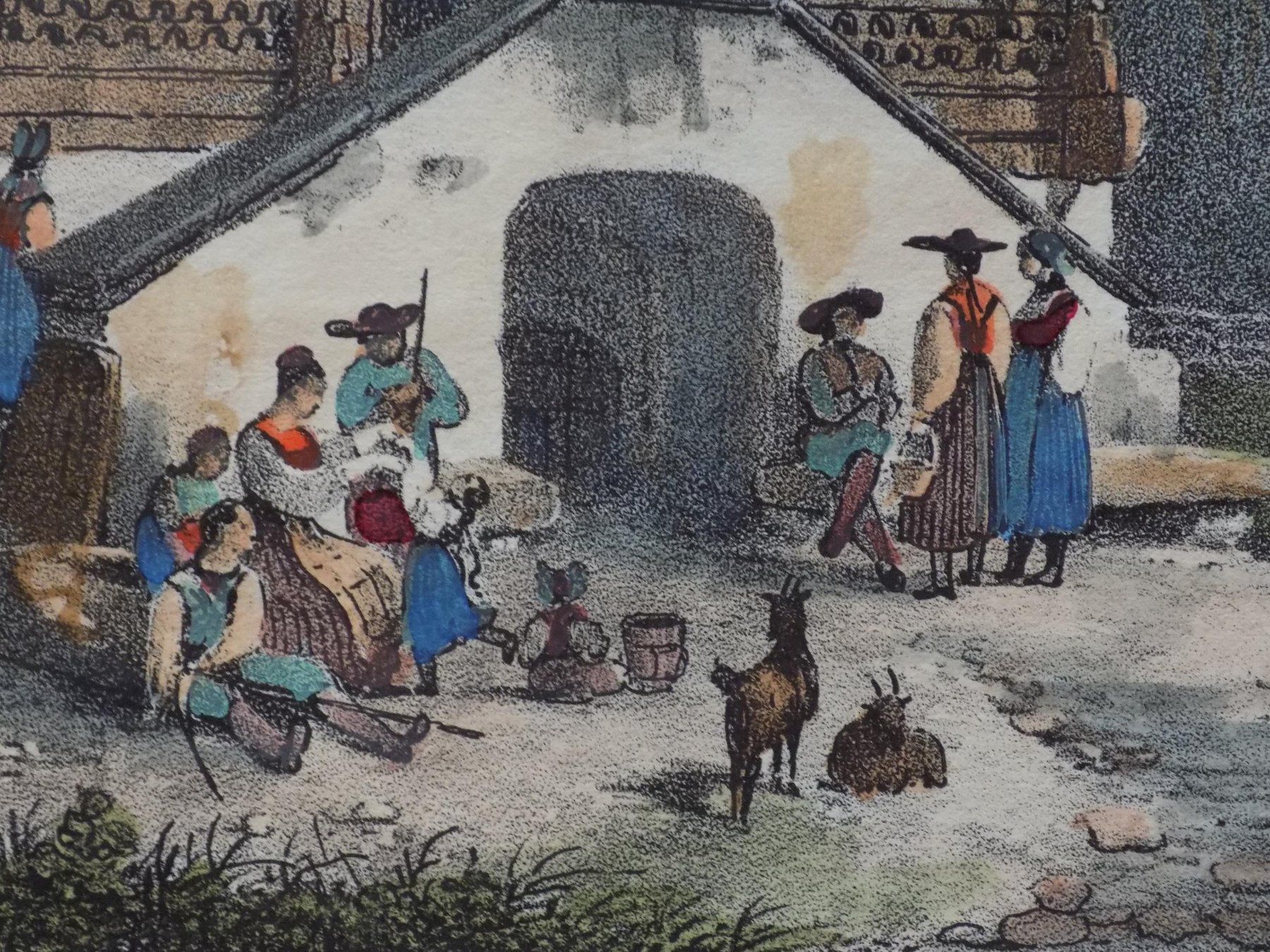Gravures: Matten bei Interlaken koloriert – D'occasion à Risch par Antikfee 8