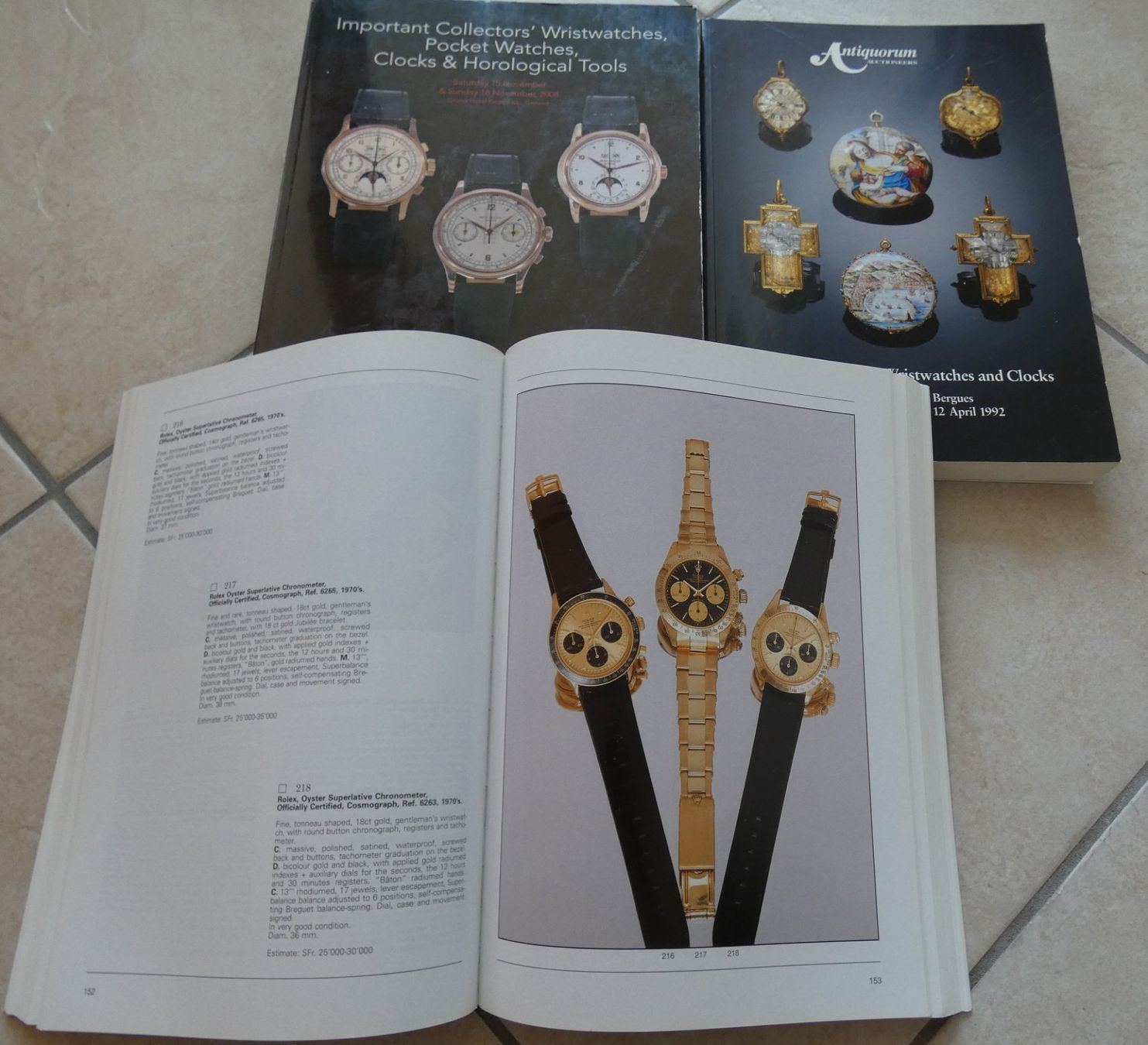 Revues & Magazines: 3 catalogues de vente sur les montres – D'occasion à La Sarraz par classicworldcoins 1