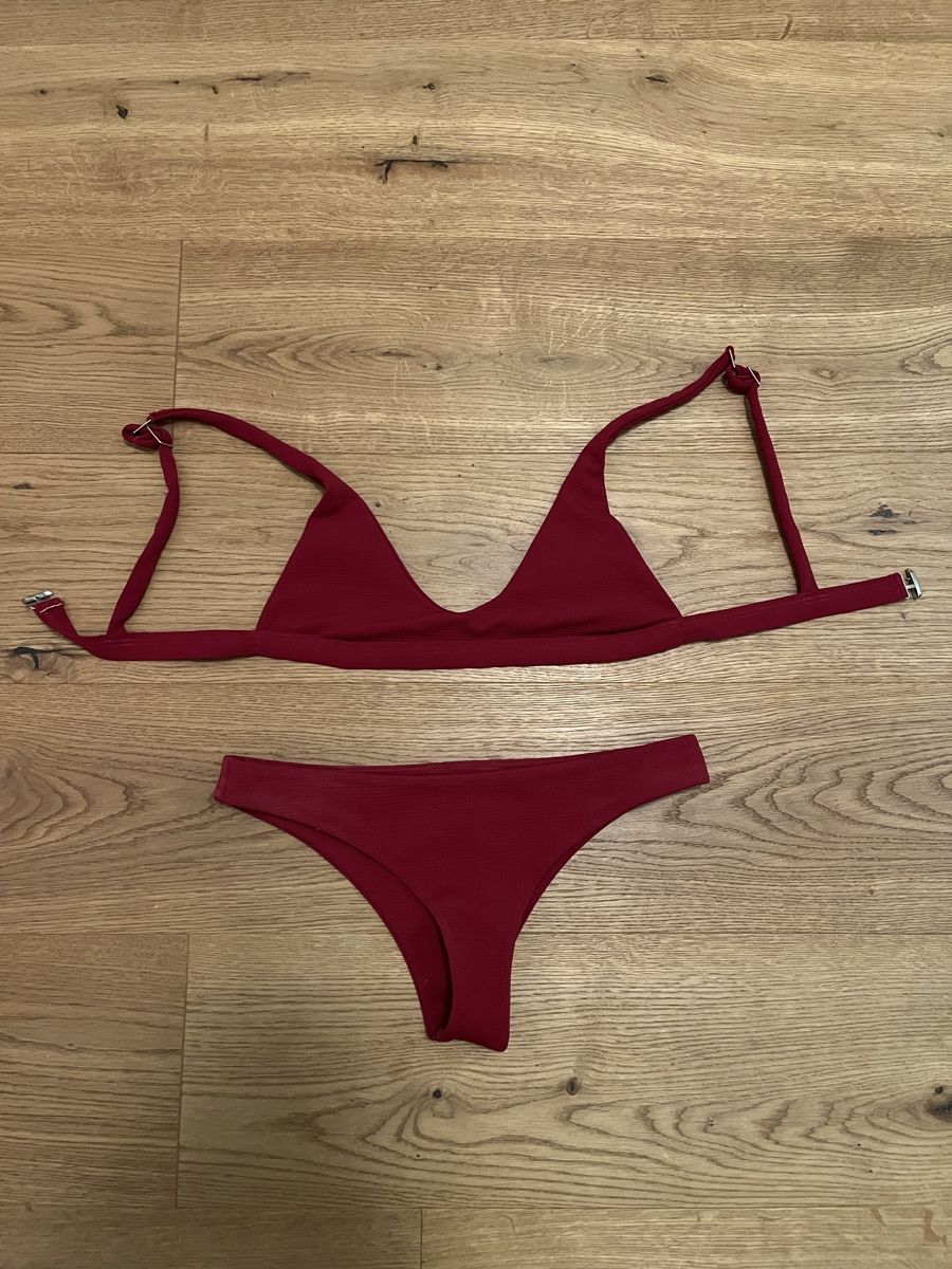 Costumi da bagno & Bikini: Bordeaux roter Bikini – Usato da Winterthur venduto da nstau