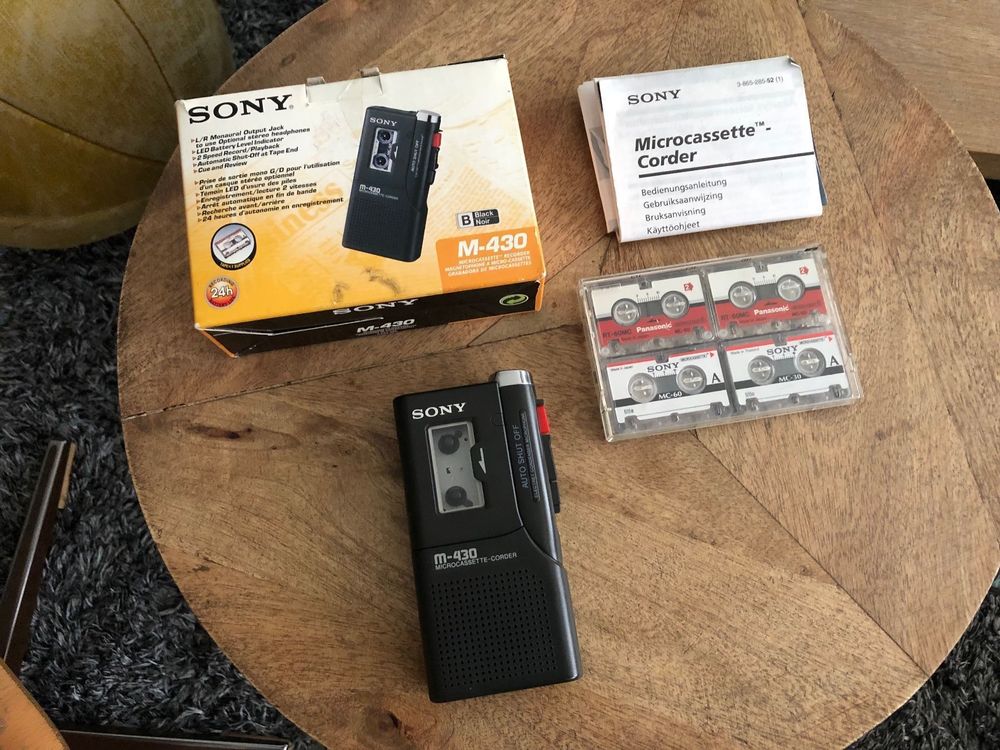 SONY Microcassette Recorder M430 / RAR! Kaufen auf Ricardo