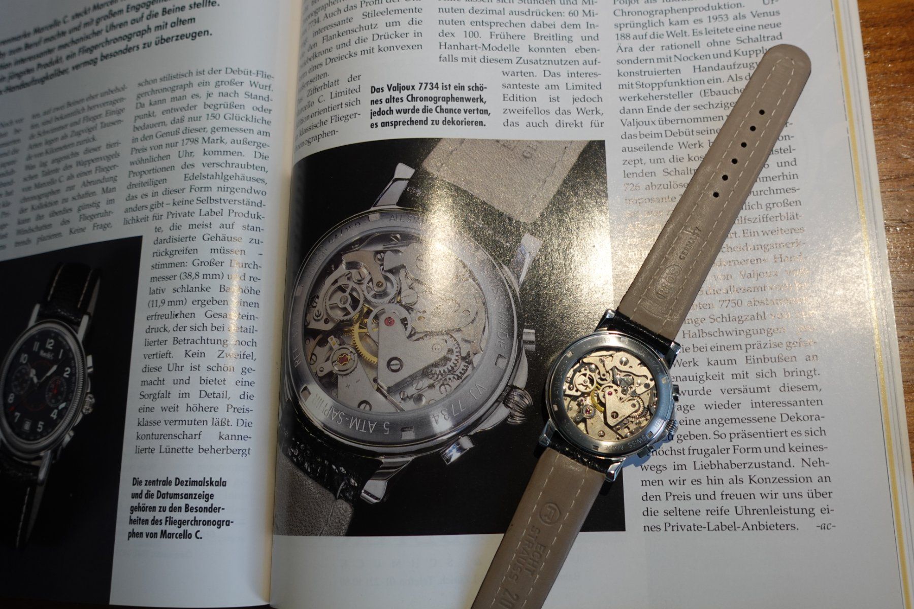Valjoux Montres: Marcello C. Fliegerchronograph Valjoux 7734 – Neuf avec emballage d'origine à Basel par arm_gf7p 7