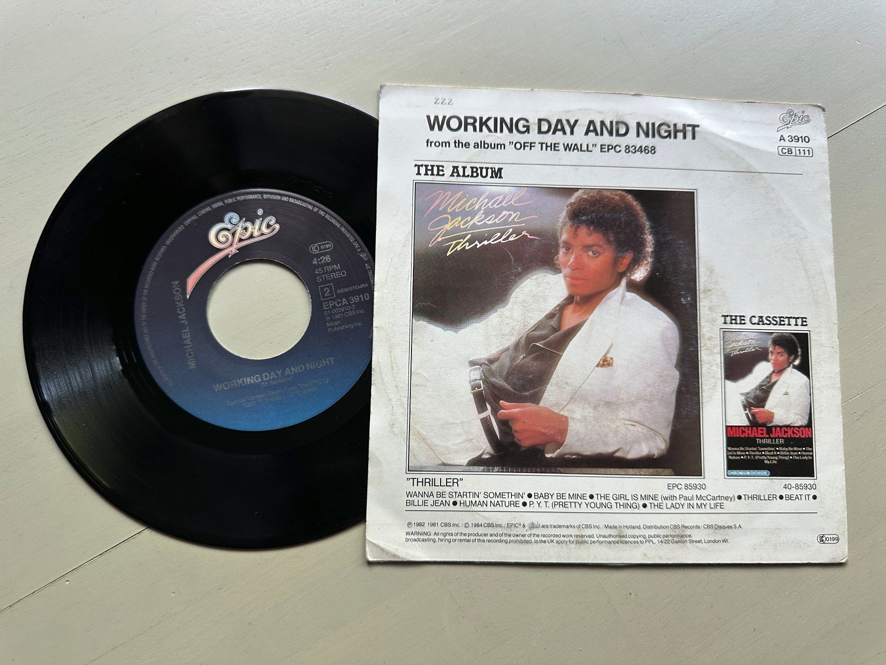 Dischi in vinile: MICHAEL JACKSON tolle Single Kult P.Y.T. 80's Top Hit Chart – Usato da Basel venduto da Partridge 1