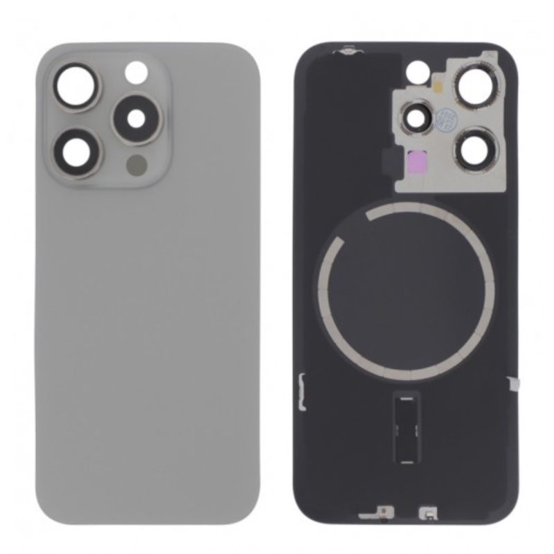 Apple Telefoni cellulari / Smartphones: Vitre Cache Arrière iPhone 15 Pro MAX Titane Nature – Nuovo e nell'imballaggio originale da Morges venduto da DA-repa