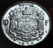 BELGIEN 10 FRANCS 1976