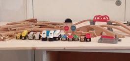 lot de rails et de trains