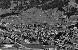 Frutigen BE Flugaufnahme Nr.1076 , 1956
