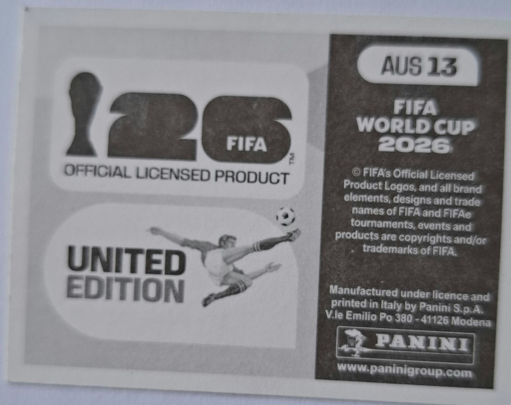 Panini Sammelbilder & Trading cards: WM 2026 Paninibild Nr. AUS13.. – Neu (gemäss Beschreibung) aus Rotkreuz von keerthdi 1