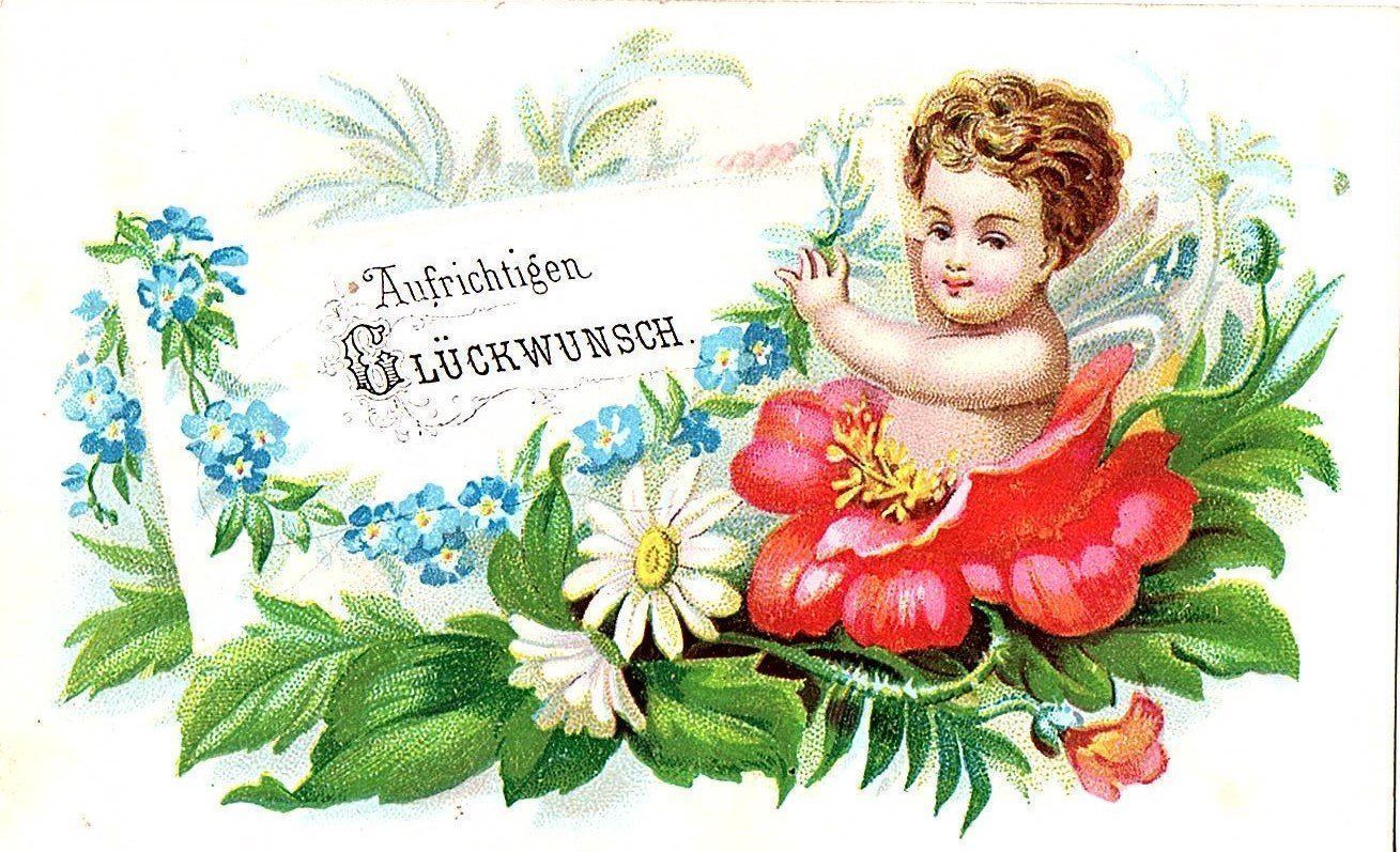 Cartoline postali: Glückwunschkarte um 1900 – Usato da Mörschwil venduto da lindaswunderkiste