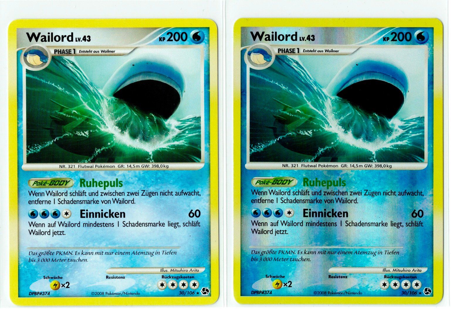 Pokémon Cartes à collectionner: Wailord Rare & Reverse Holo 30 – D'occasion à Zürich par PACE79