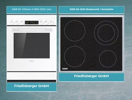 SIBIR EH Tritherm 4 V600 22021 Backofen weiss + Kochfeld