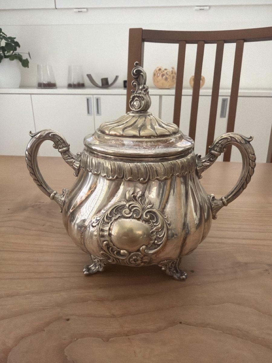Set di piatti: Antikes Silber-Kaffeeservice 3-teilig – Usato da Münchenstein venduto da mjaaxx 2