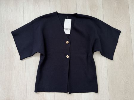 Damen Strickjacke Indefair dunkelblau Grösse S neu