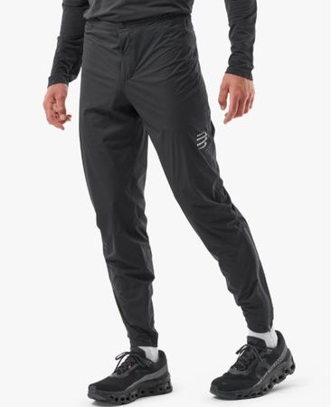 WIE NEU: Compressport Hurricane Regenhose - schwarz Gr. L