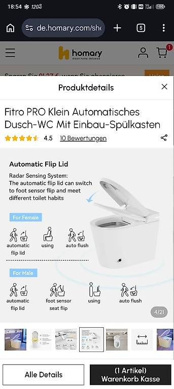 WC: WC Japonaise neuve – Nuovo e nell'imballaggio originale da Moléson-s-Gruyères venduto da fre_rs8w 2