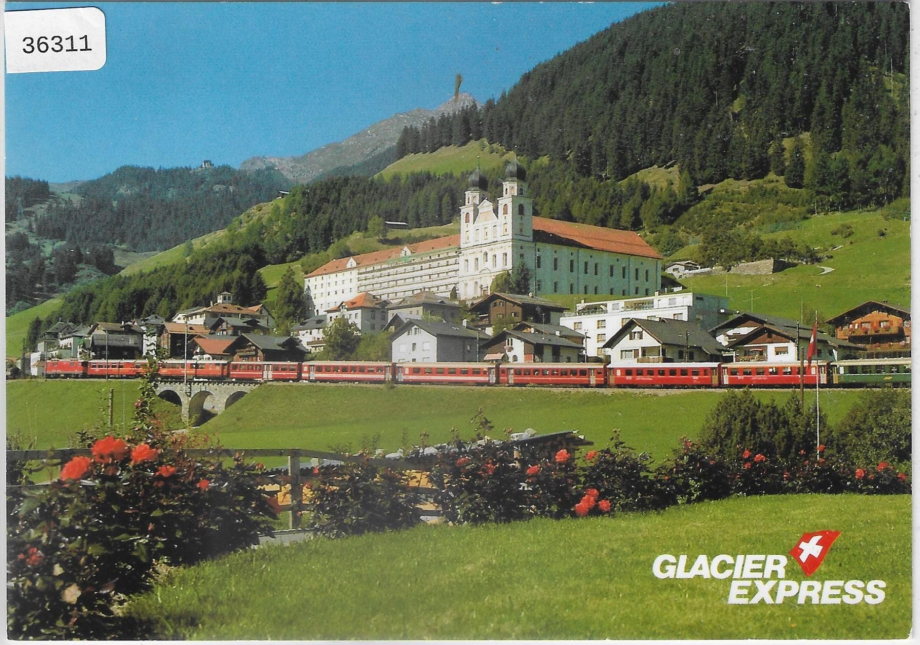 Ansichtskarten: Glacier Express bei Disentis – Gebraucht aus Ettingen von Kartenplanet