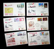 SUISSE POSTE AÉRIENNE 6 VOLS 1981+1984 /U107