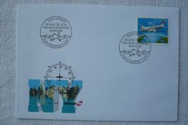 1997 FDC 50 Jahre SWISSAIR-Nordatlantikflüge SBK 918