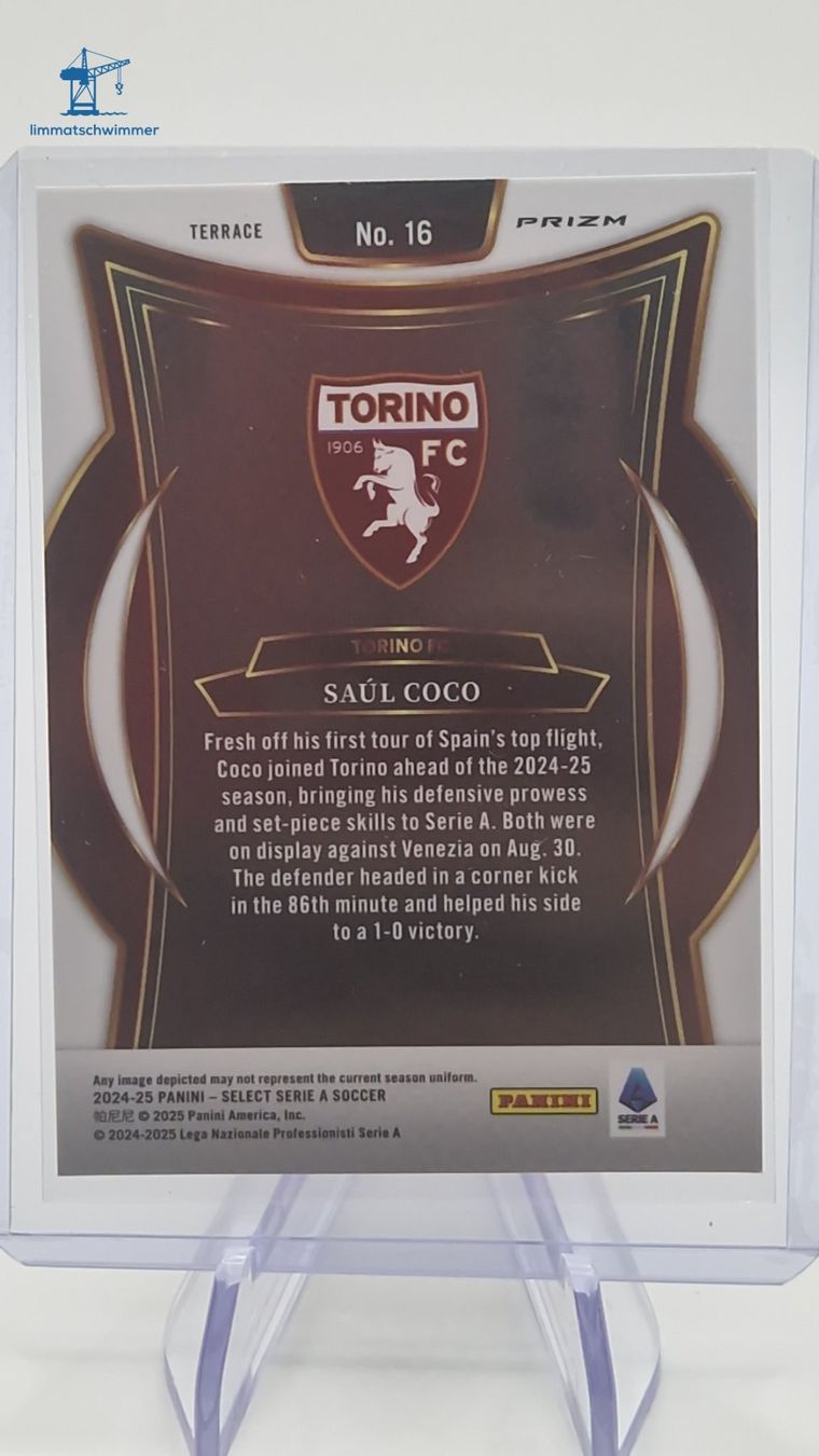 Panini Carte collezionabili: Saul Coco - 2024-25 Panini Select Red RC #16 – Usato da Zürich venduto da limmatschwimmer 1