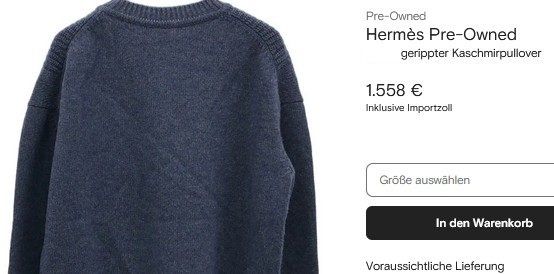 Hermès Maglioni & Felpe: Hermès Kaschmir Pullover / pull en cachemire L – Usato da Collonges venduto da Auganien 7