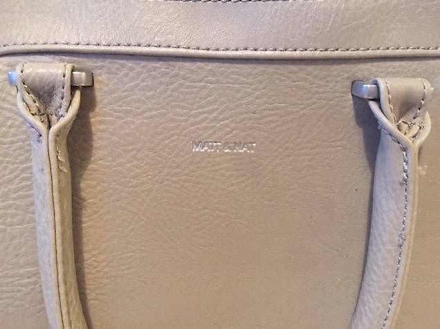Taschen für Damen: Handtasche Kunstleder nature braun schlamm – Gebraucht aus Zürich von coraruoss 1