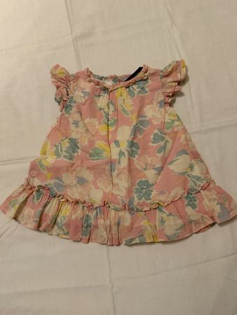 Robe d'été légère à fleurs roses pour fille taille 9 mois 