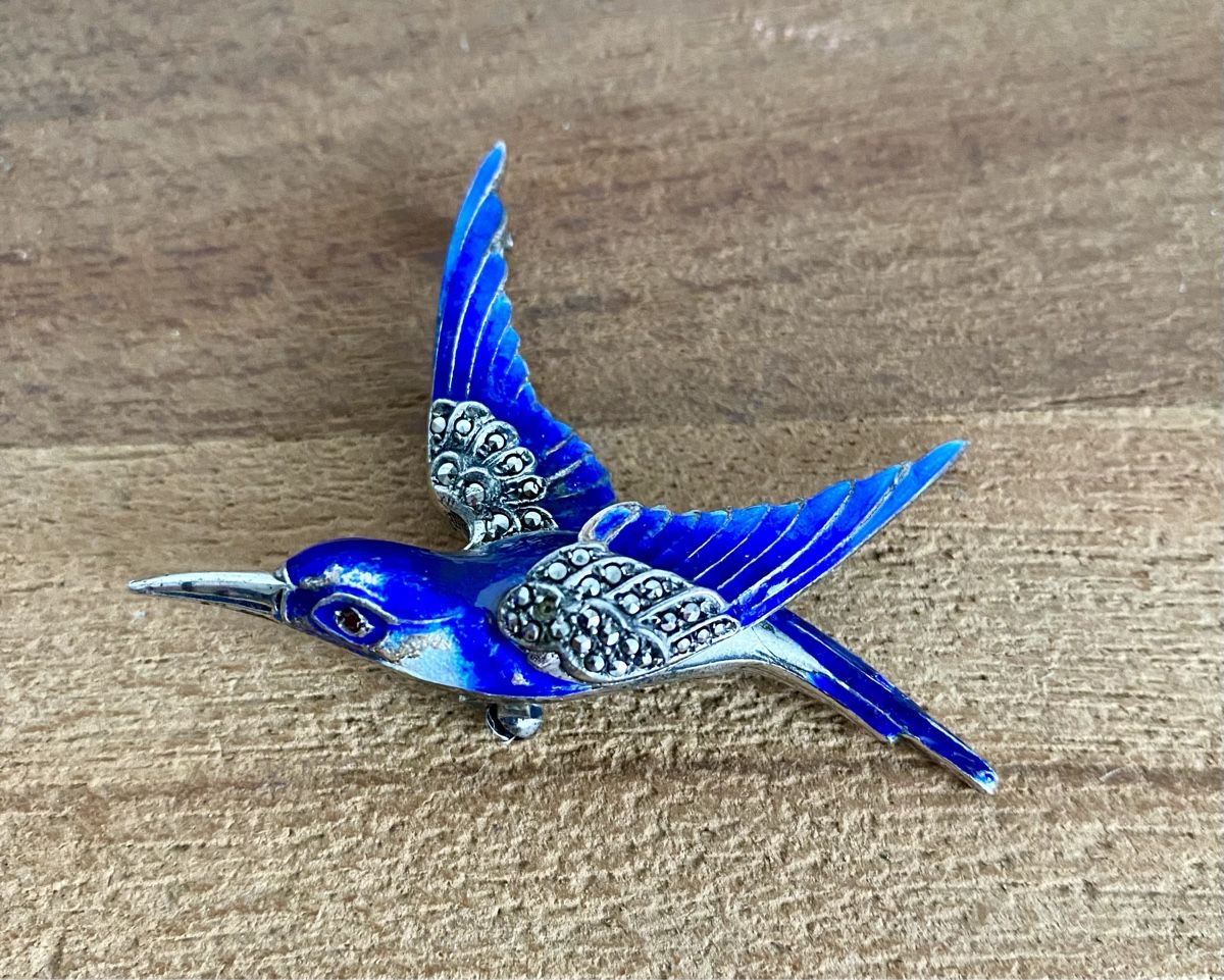 Spille & Fermagli: Feine Silber 800 Vogelbrosche – Usato da Zürich venduto da Dalema13