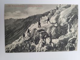 Ansichtskarte Gletscherbesteigung mit Bergsteigern R36