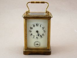 Pendulette d'officier reveil laiton Uhr des Offiziers