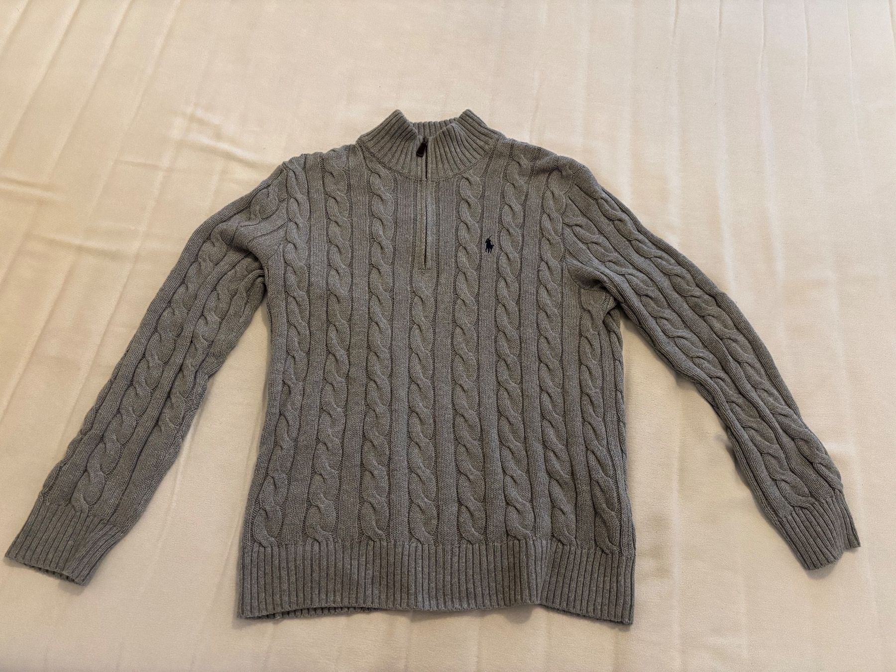 Ralph Lauren Pullover & Sweatshirts: Ralph Lauren, Quarter-Zip Pullover, Cable-Knit Cotton – Gebraucht aus Gutenswil von tob_h7nq 2
