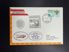 3. Luftschiffpost der Pro Juventute 31.3.1993 ab UNO Wien