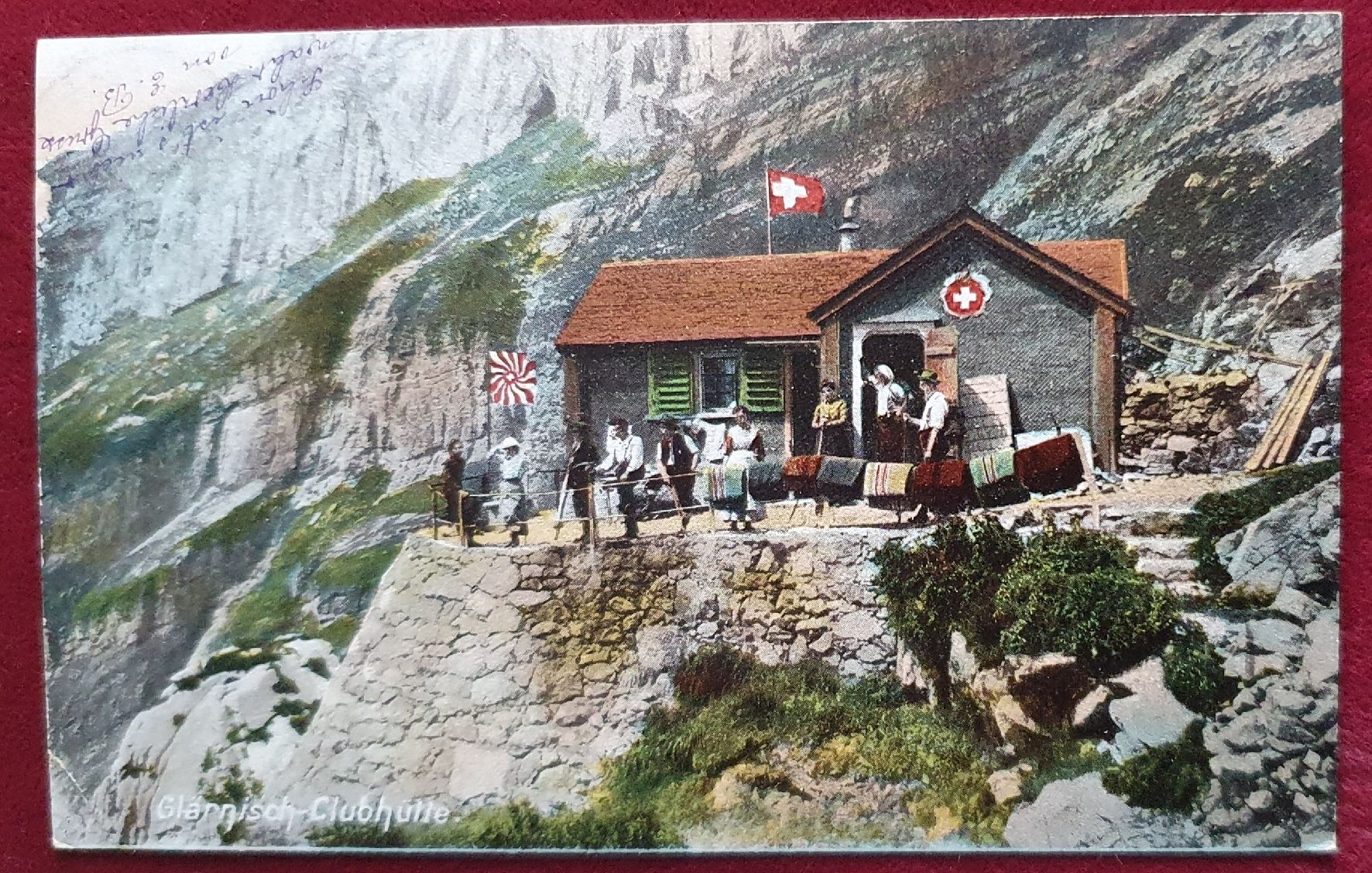 Cartoline postali: 3 Ansichtskarte Glärnisch-Clubhütte – Usato da Kreuzlingen venduto da Rschweiz1 2