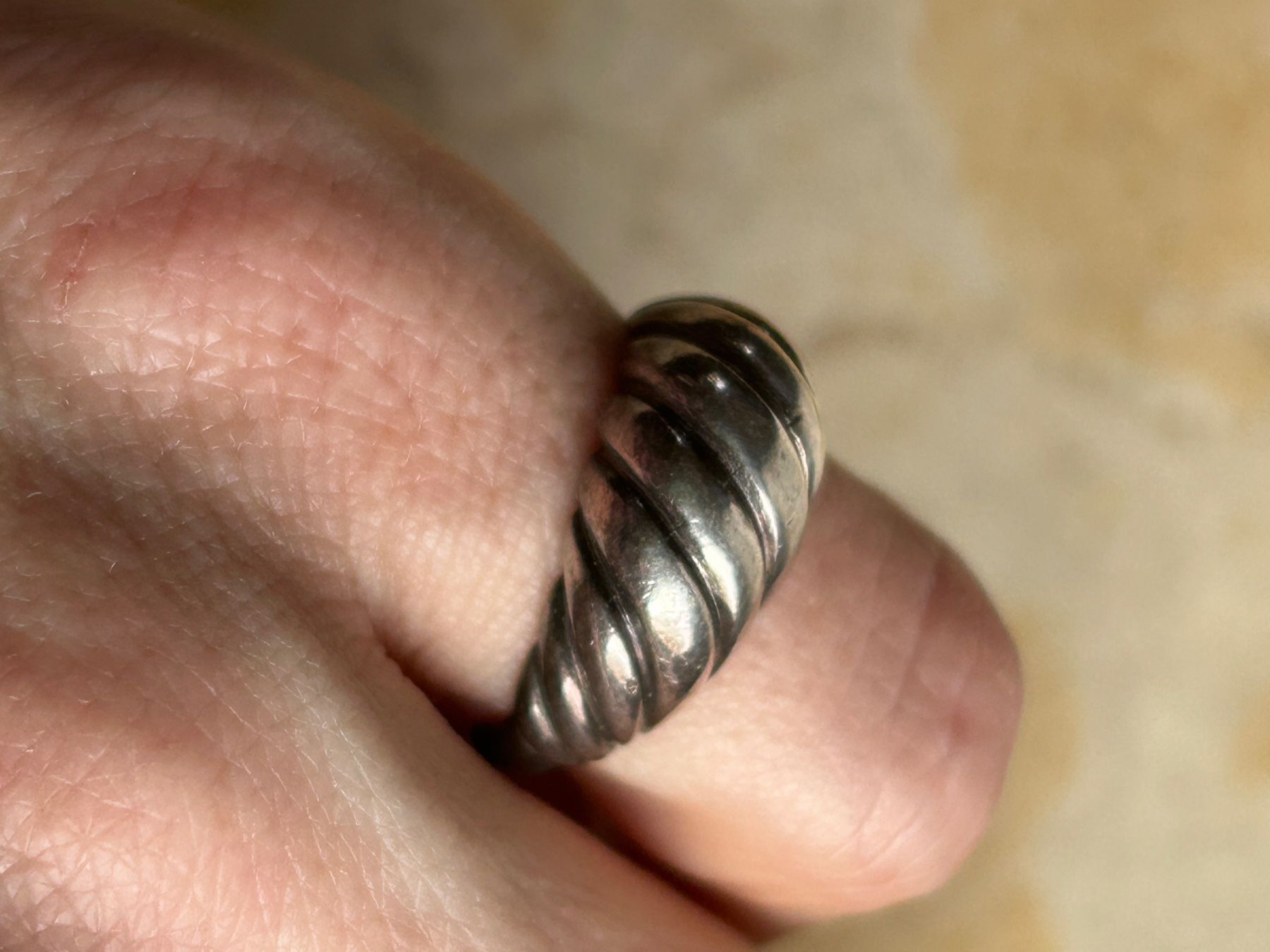 Anelli: Silberring, Gr. 54, Vintage, Muschelform – Usato da Dittingen venduto da Bellevista 3