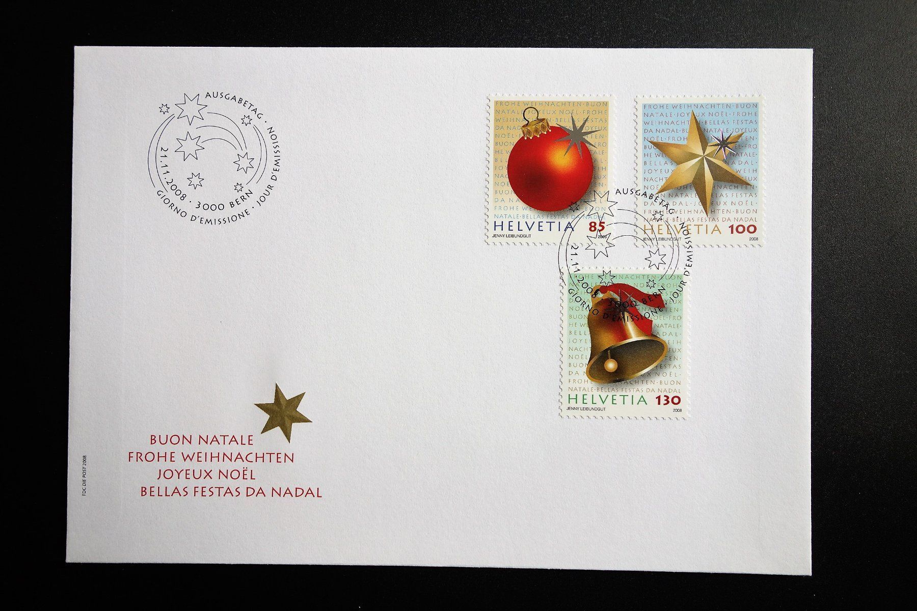 Tutti i francobolli: 2008 FDC Weihnachten – Nuovo (secondo la descrizione) da Mettmenstetten venduto da Sutasso