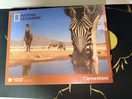 National Geographic Puzzle 1000 Zebra Clementoni – neu OVP 