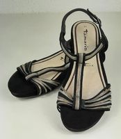 TAMARIS Peeptoe Damen Sandalen Schwarz Gr.40
