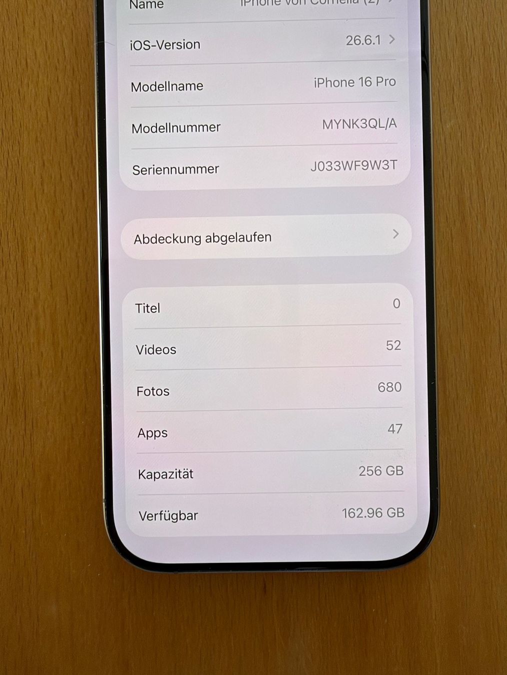 Apple Handys / Smartphones: iPhone 16 Pro – Gebraucht aus Ettingen von cor_7r7s 2