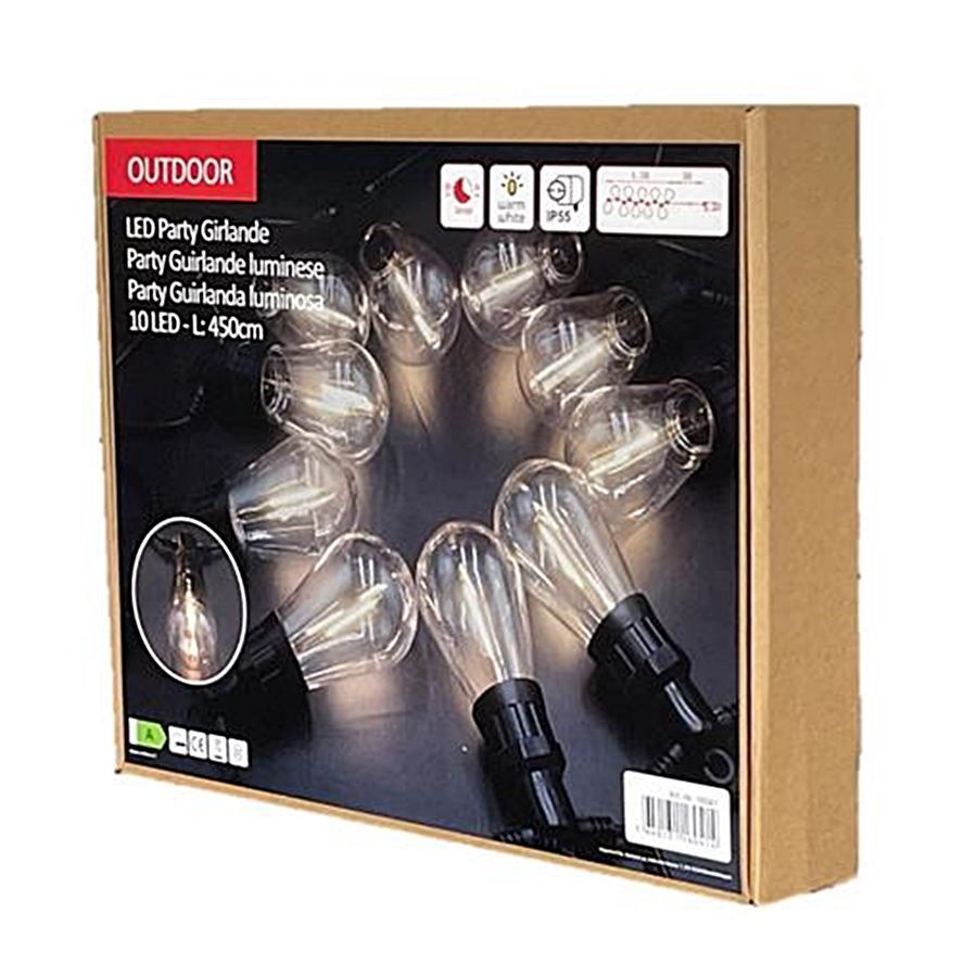 Lichterketten & Leisten: Lichterkette Outdoor 4.5m, 10 Led Lampen – Neu und originalverpackt aus Wettingen von Swala