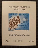 Mexiko 1965 Vor-Olympia Block MNH Postfrisch Nummeriert Arte