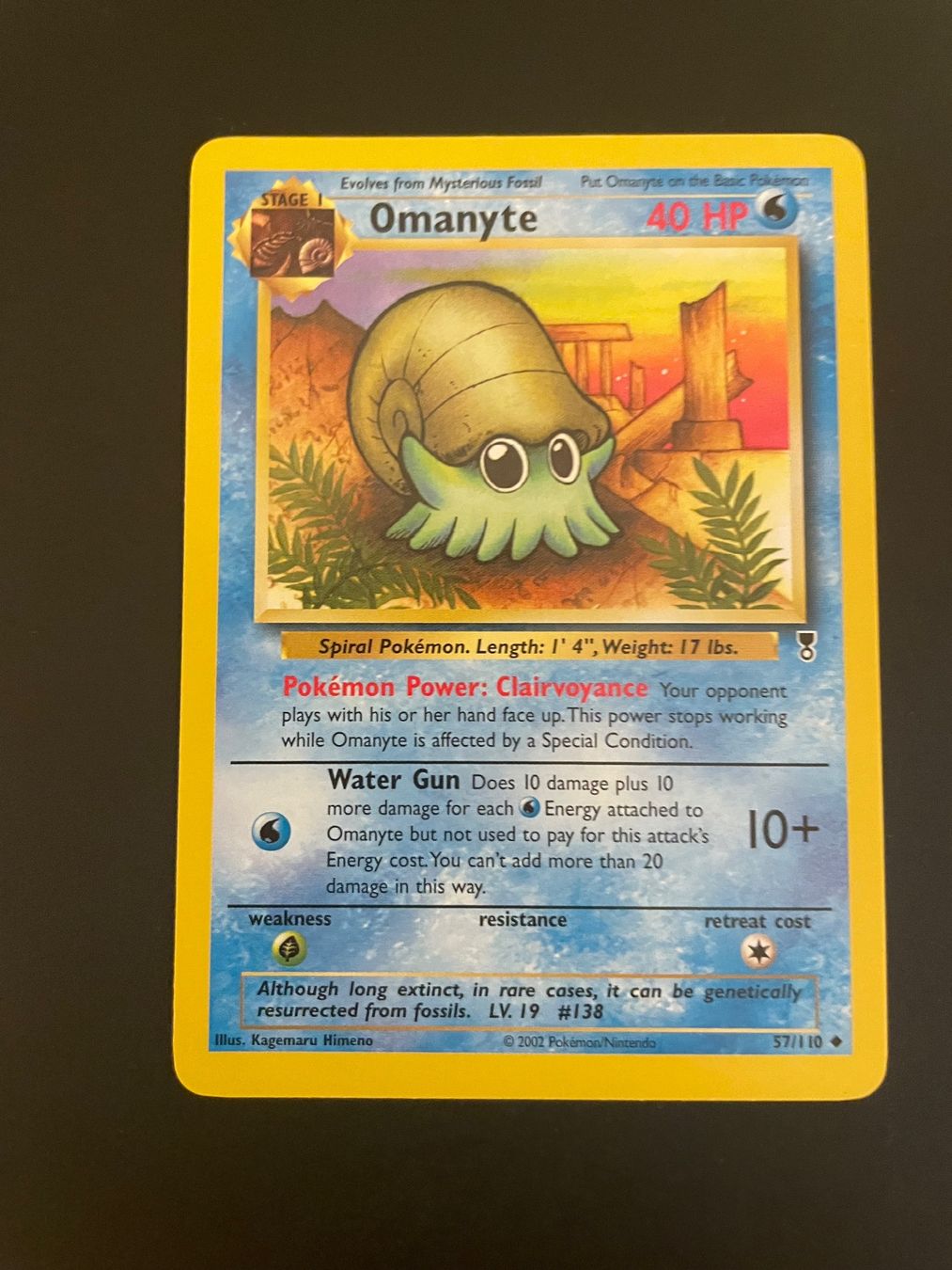 Pokémon Carte collezionabili: Omanyte 57/110 Legendary Collection – Usato da Zürich venduto da pokemon_cards