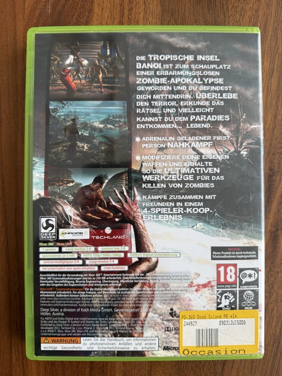 Giochi: Dead Island Xbox 360 – Usato da Dübendorf venduto da CellarSeller 1
