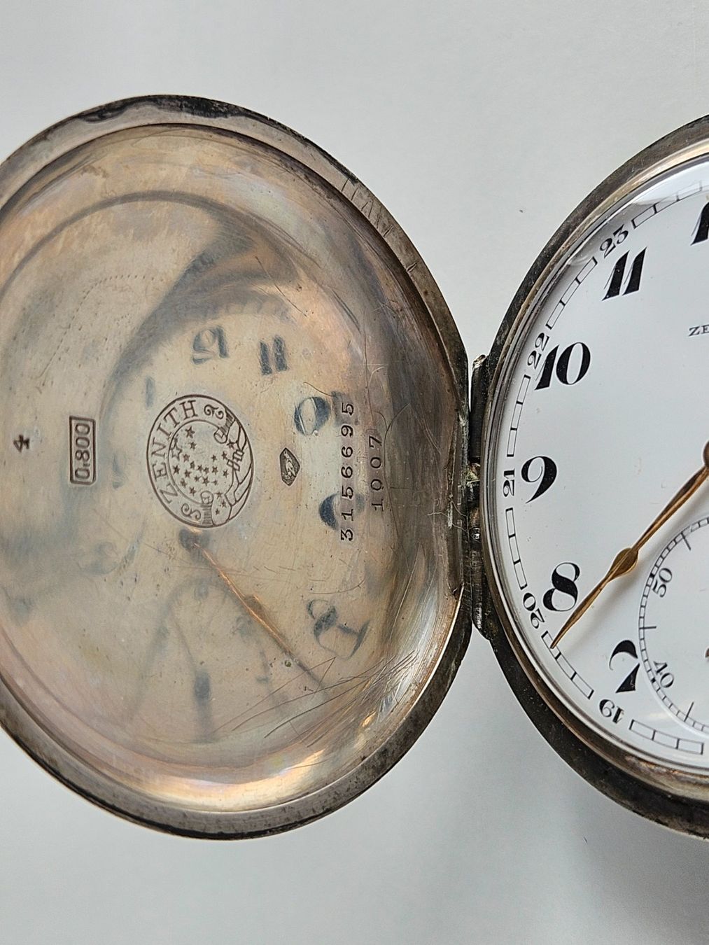 Zenith Uhren: 596 Zenith Savonette Taschenuhr Silber 0.800 – Gebraucht aus Berikon von mmm21 3