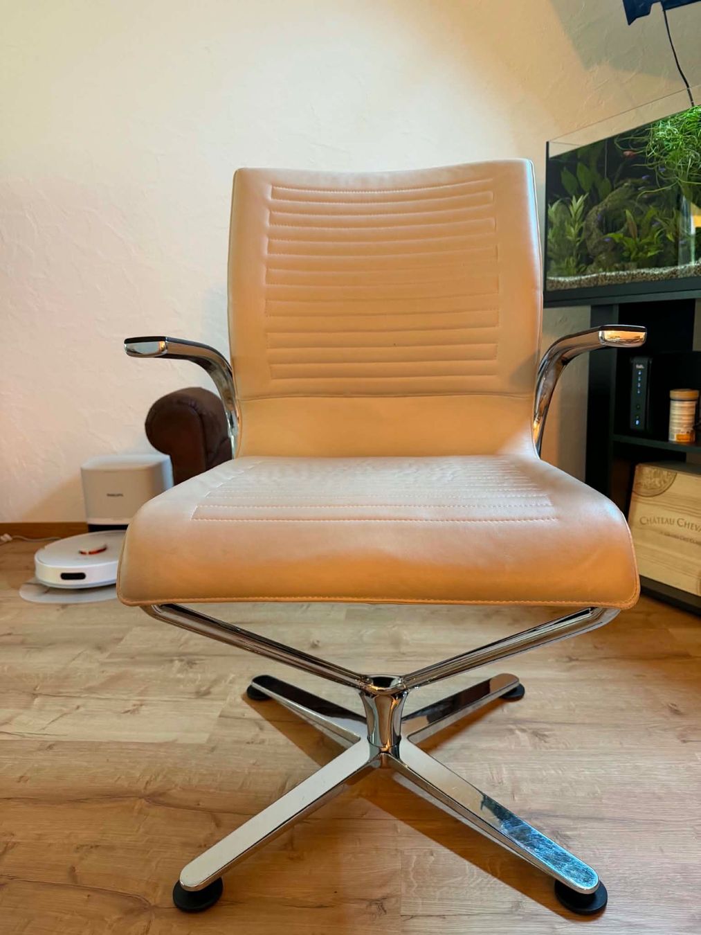 Züco Sedie: Züco Office Chair beige chrome frame – Usato da Gossau ZH venduto da iulian7 1