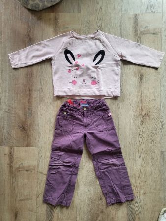 Susses Set! Mädchen Pullover mit Hose, Grösse 104