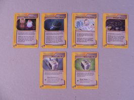 6 Pokémon Sammelkarte von Jahr 2002 Trainer Text Englisch